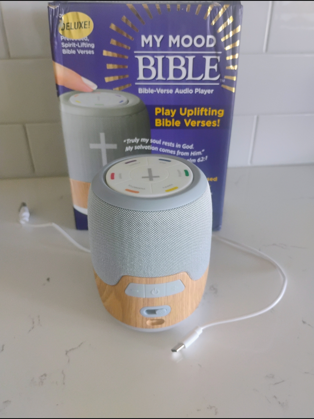 My Mood Bible Portable One Touch Audio Bible Player Over 300 Verses 6 Scripture
